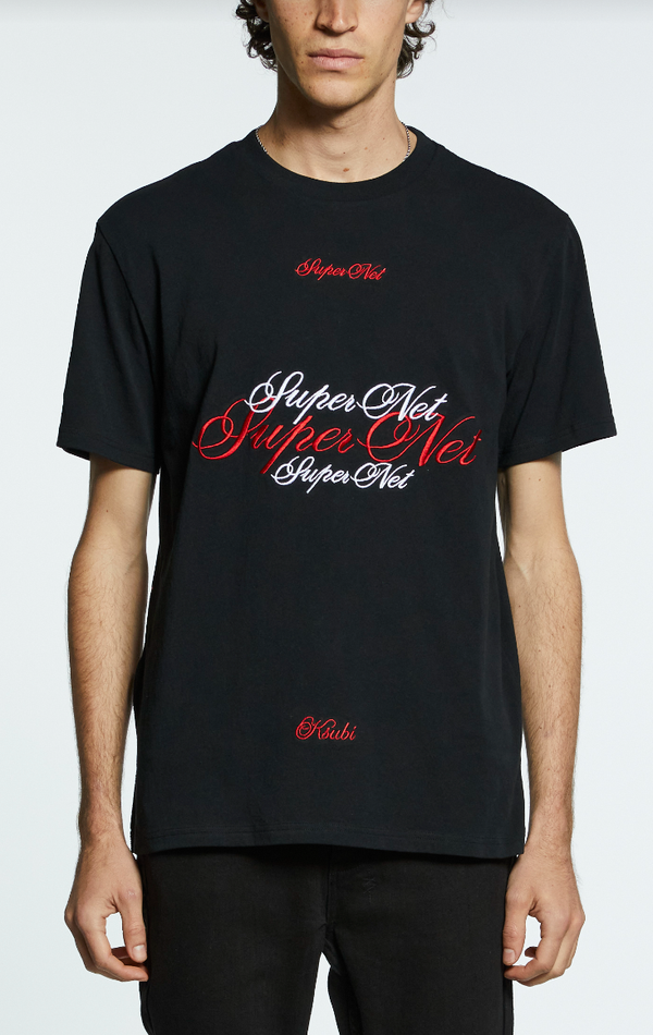 Ksubi (black/ red cripted kash ss t-shirt)