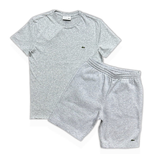 Lacoste (men's grey organic cotton short set)