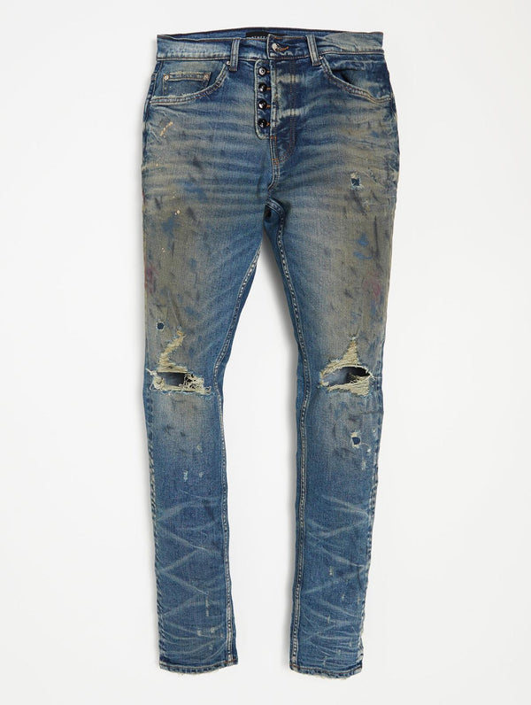 Artmeetschaos (blue medium rust cut jean)