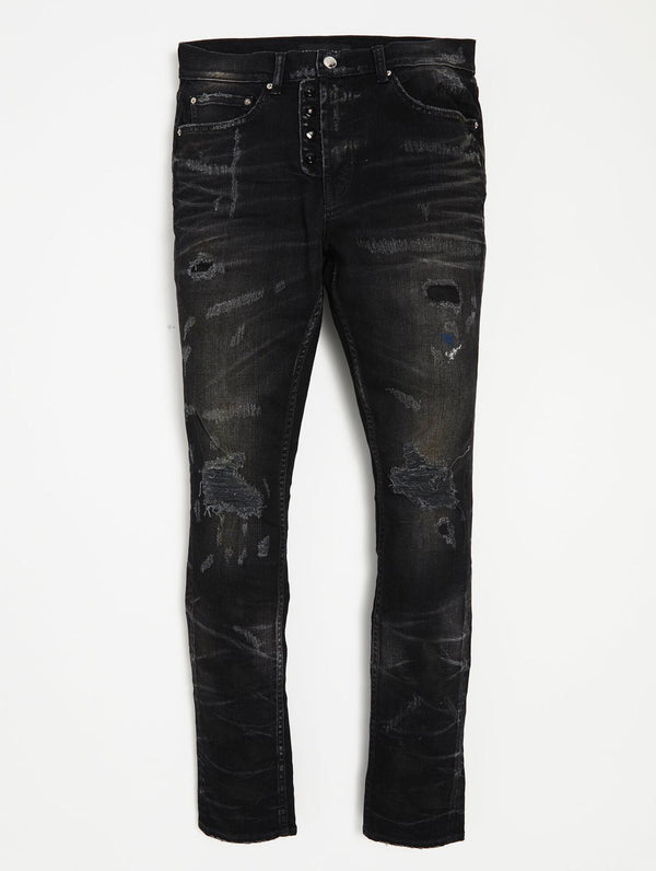 Artmeetschaos (charcoal “ black cut jean)