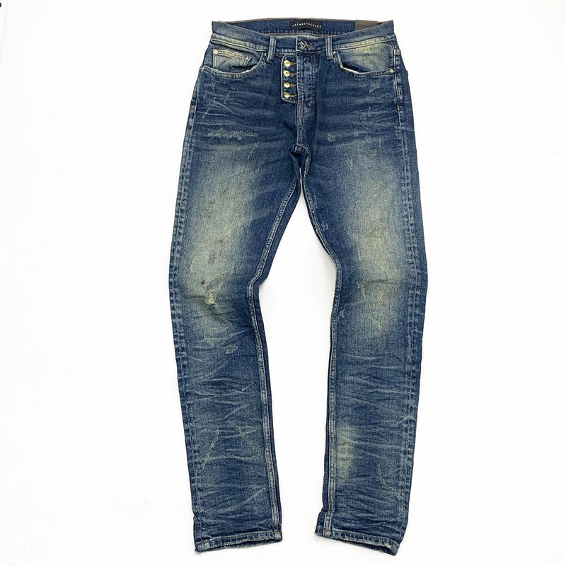 ARTMEETSCHAOZ (BLUE /Sand WASH JEANS )