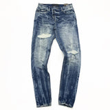 Artmeetschaos (BLUE /white WASH JEANS )