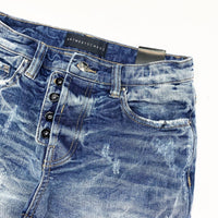 Artmeetschaos (BLUE /white WASH JEANS )