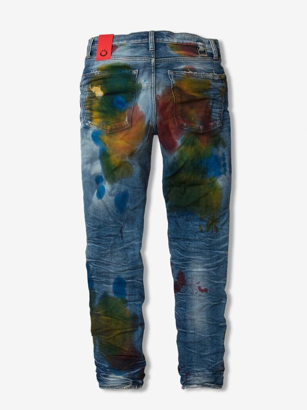 ARTMEETSCHAOZ (blue/yellow red wash jeans)