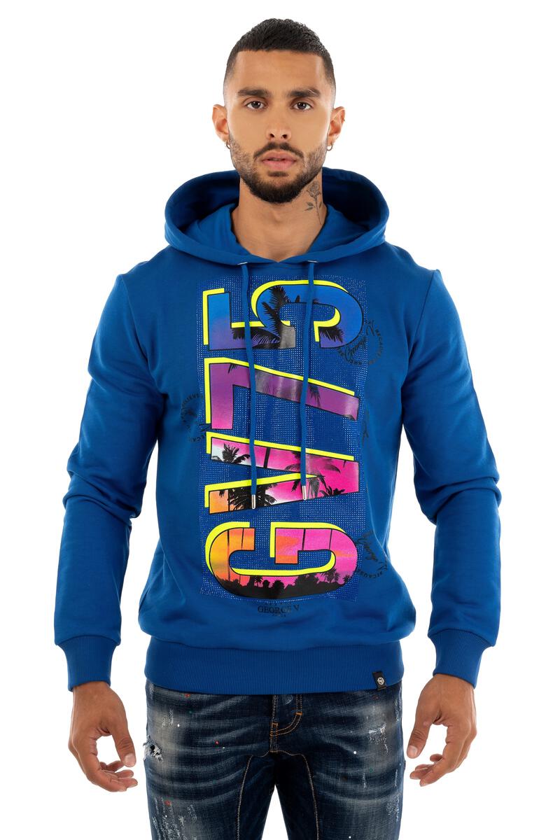 Avenue George (royal blue sax hoodie)