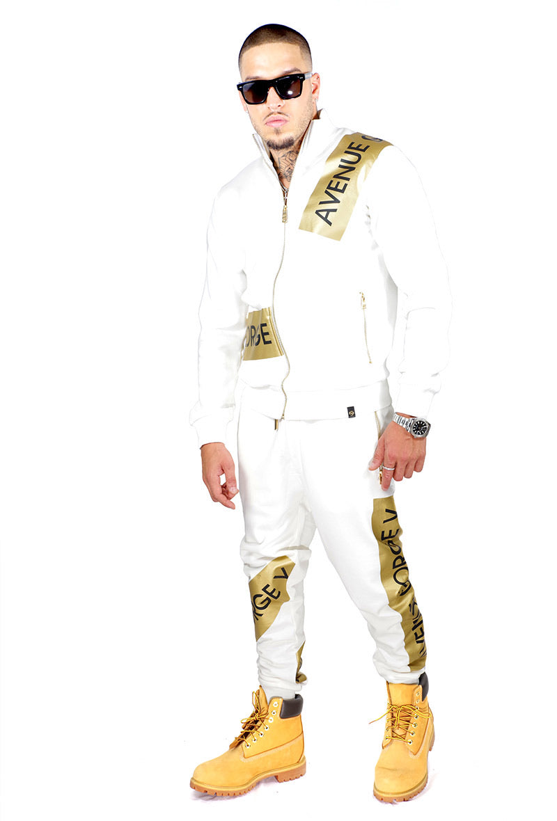 Avenue George (white/gold jogging set)