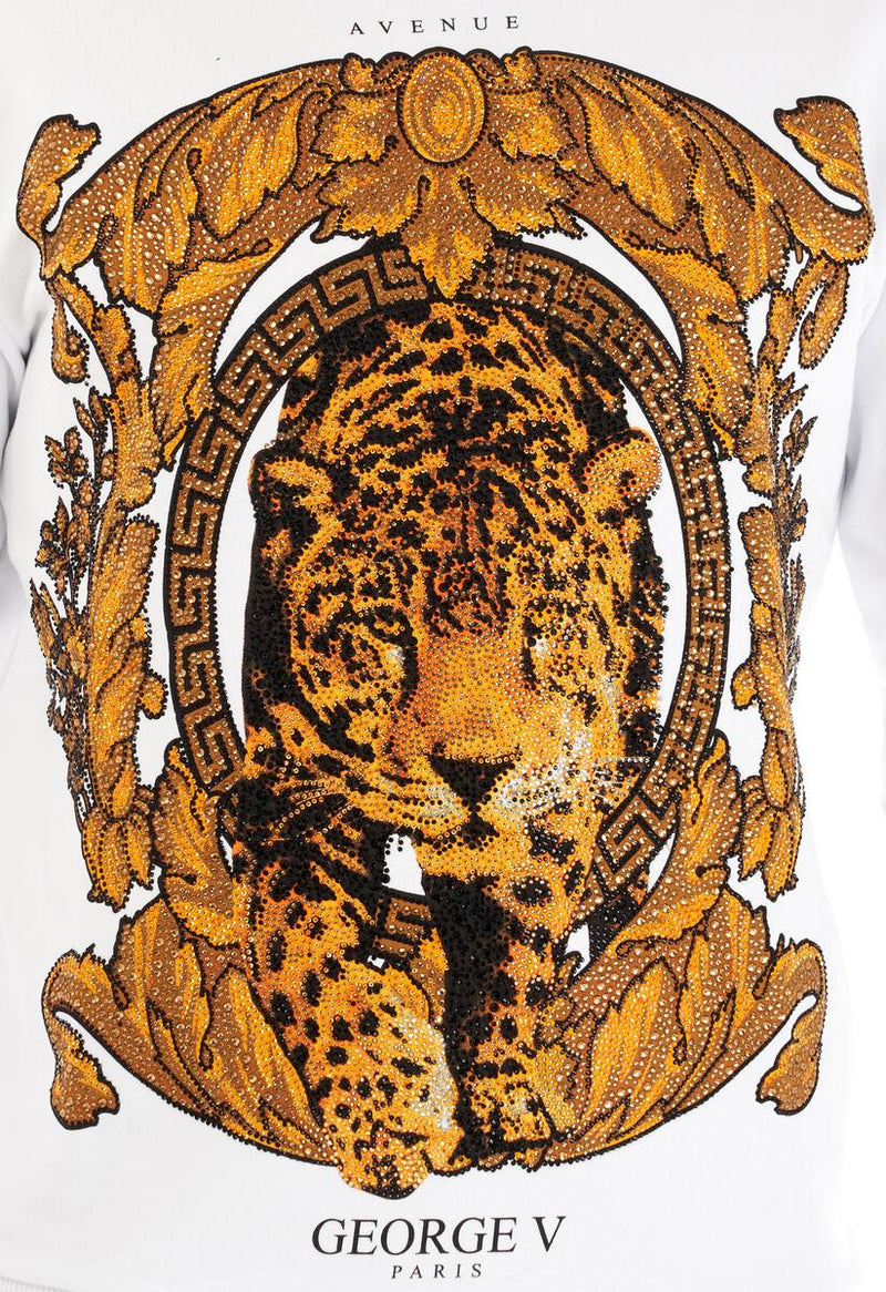 Avenue George (white/ gold "tiger hoodie)