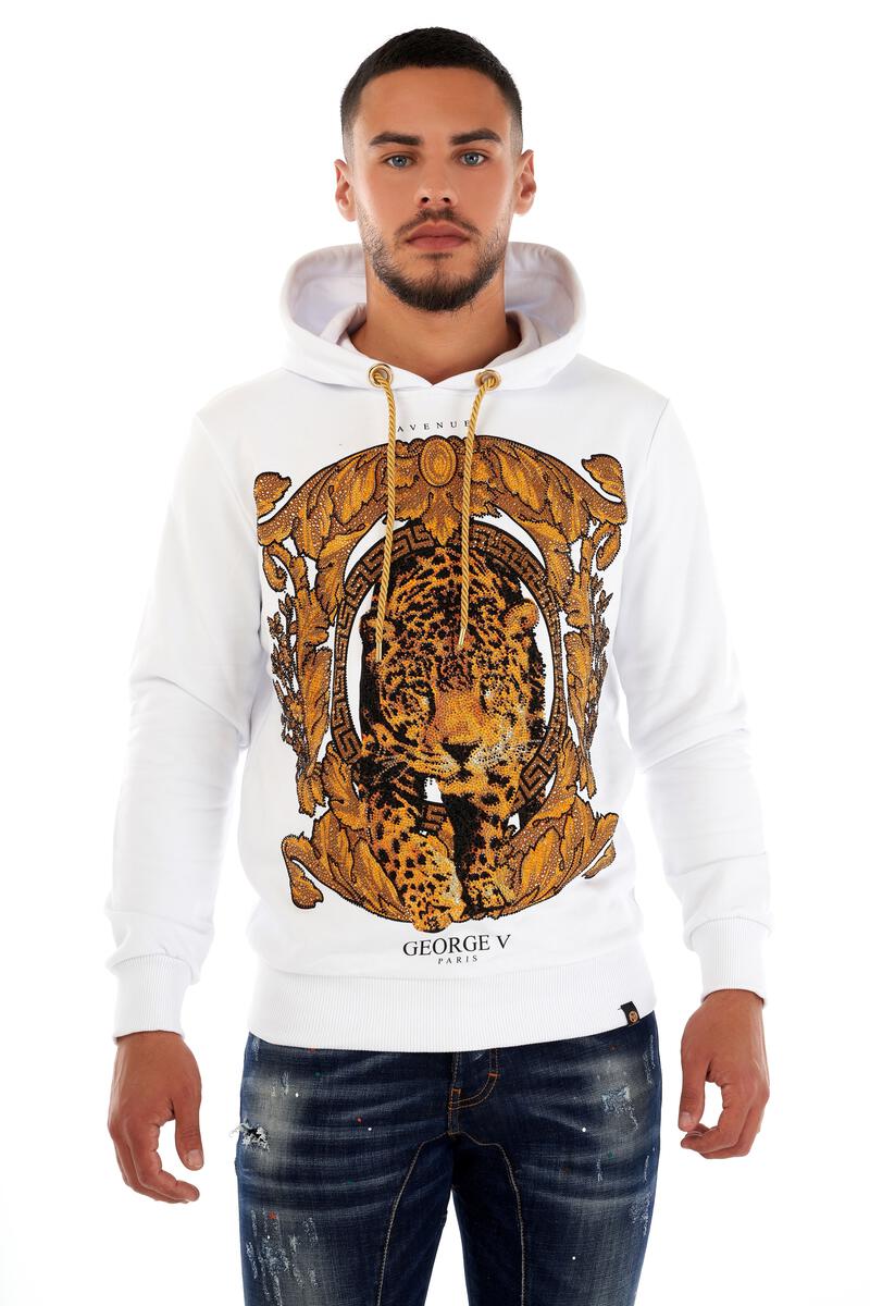 Avenue George (white/ gold "tiger hoodie)