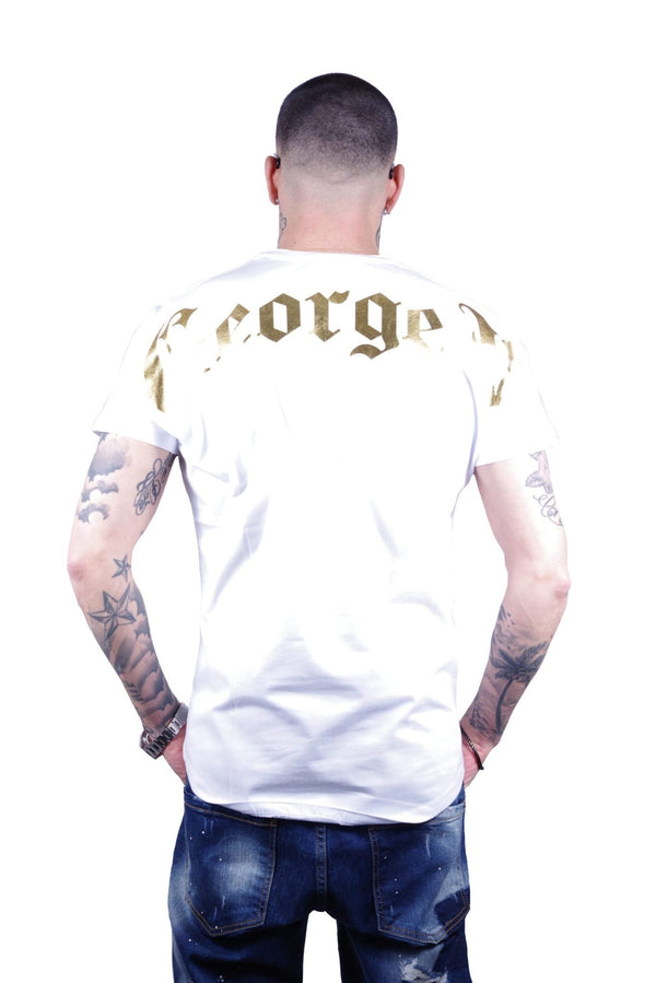 Avenue George (White /Gold crewneck t-shirts)