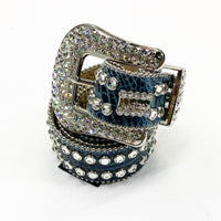 B.B SIMON (blue/turquoise crystal belt)