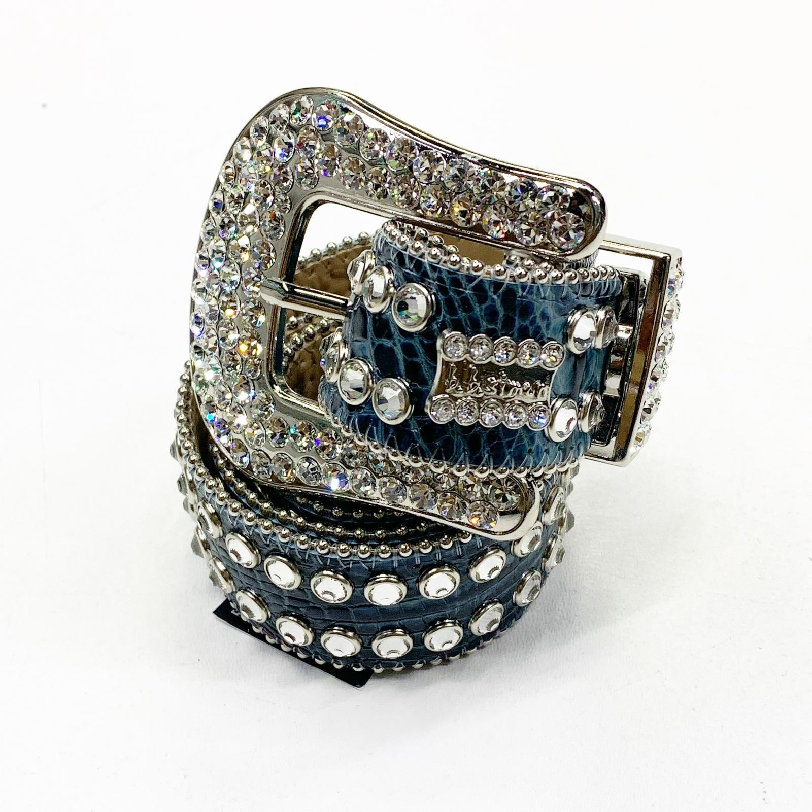 B.B SIMON (blue/turquoise crystal belt)