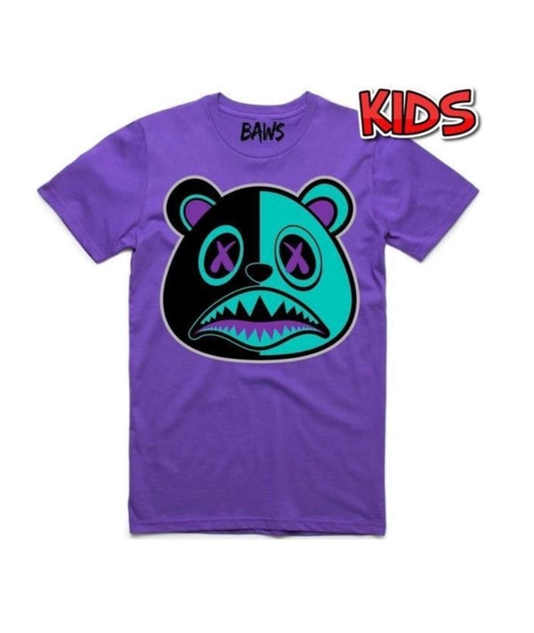 Baws (kids purple/turquoise tee)