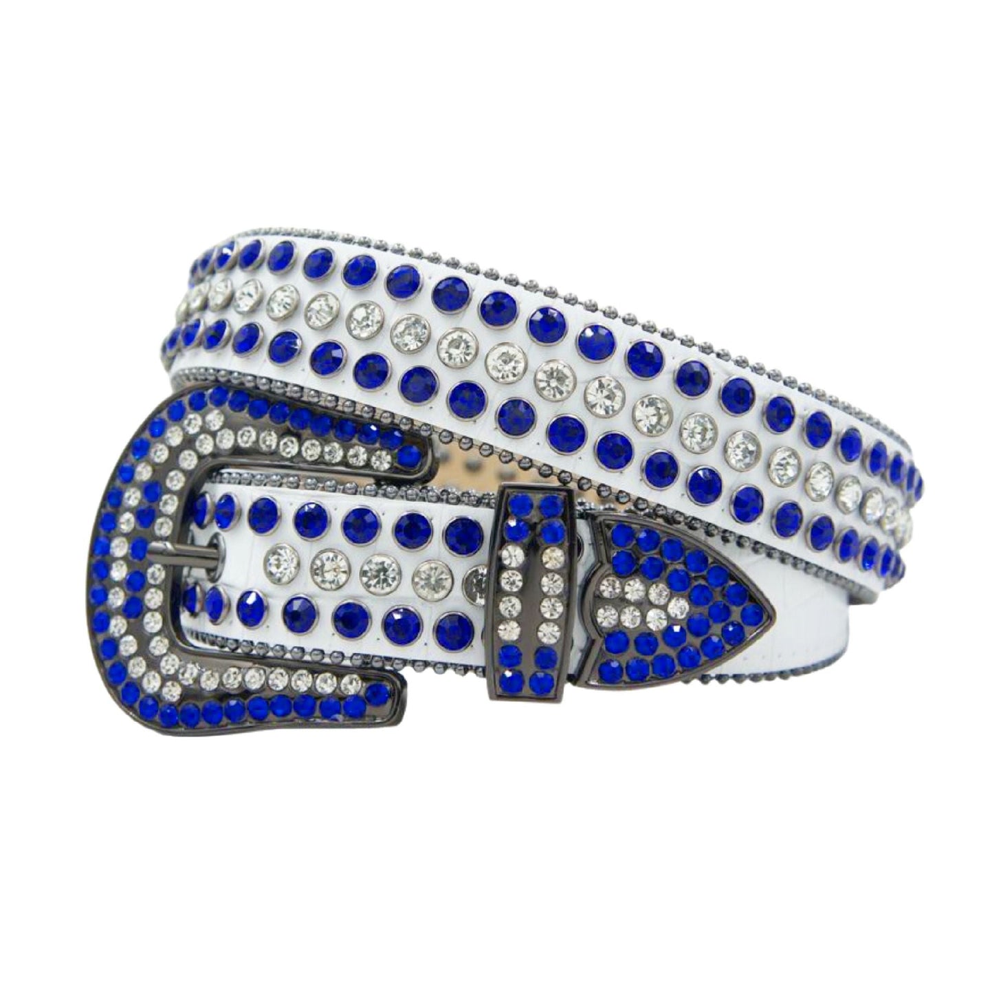 DNA Premium Men’s Belt White/Royal Blue