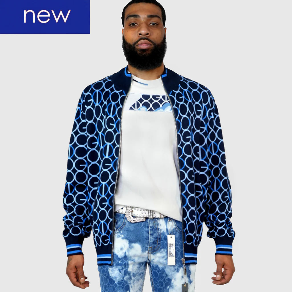 Coogi Australia (Navy/Blue Link Zip Sweater) – VIP Clothing Stores