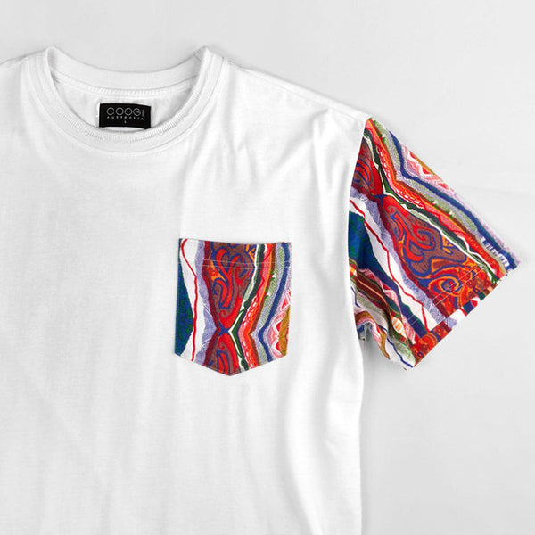 Coogi Australia (White Og Patch Work Crewneck T-Shirt)