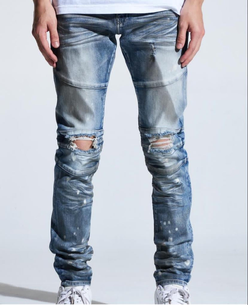 Crysp denim (blue montaña dirty indigo jean -108)