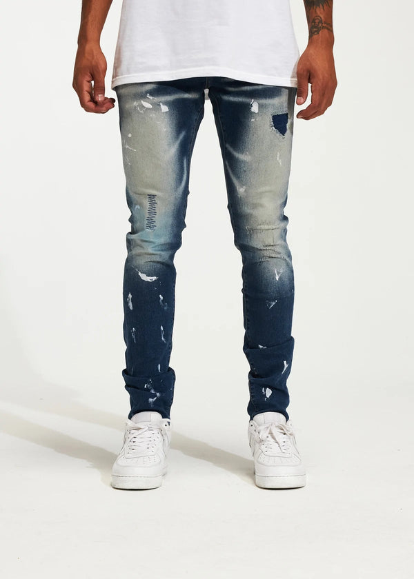 Crysp denim (blue paint Atlantic jean -119)