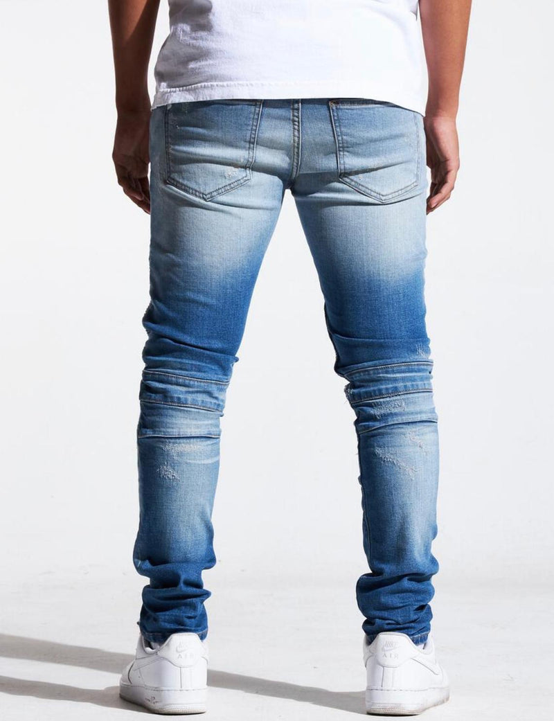 Crysp denim (blue patchwork sky walker jean -102