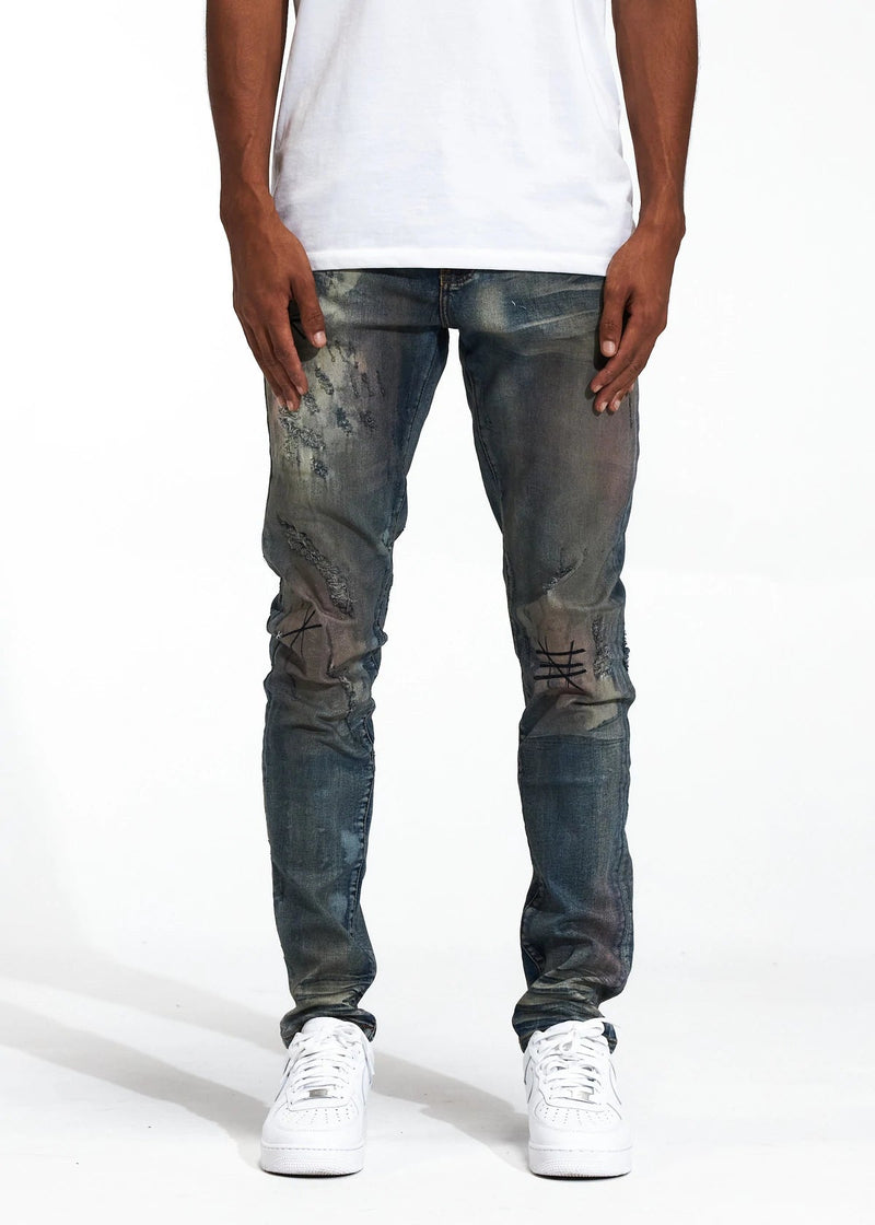 Crysp denim ( indigo sand Atlantic jean -105)