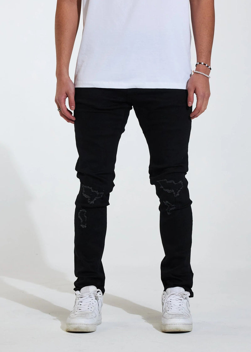 Crysp denim (jet black Atlantic jean -100)