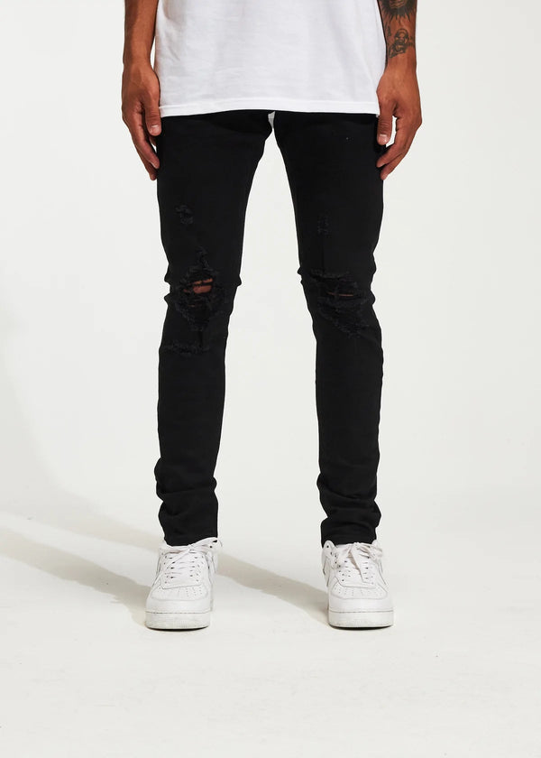 Crysp denim (jet black Atlantic jean -123)