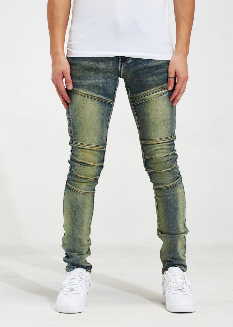 Crysp denim (Kurt sand wash jean -100)