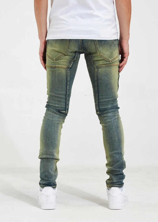 Crysp denim (Kurt sand wash jean -100)