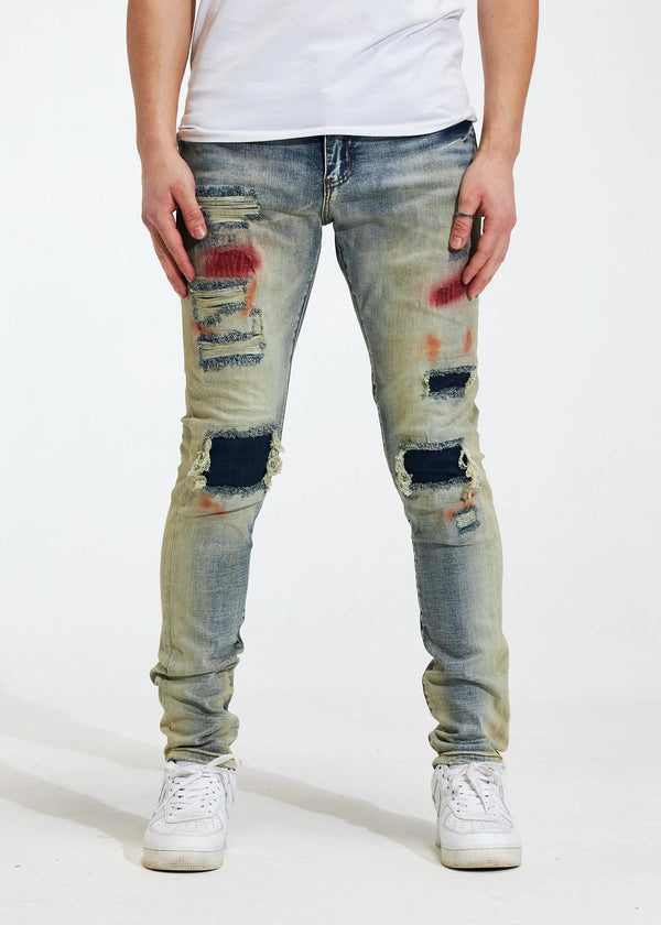 Crysp denim (light blue patch levy denim  jean -4)