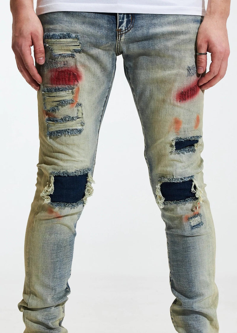 Crysp denim (light blue patch levy denim  jean -4)