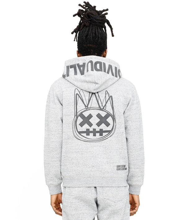 Cult of individuality (heather grey zip hoodie)