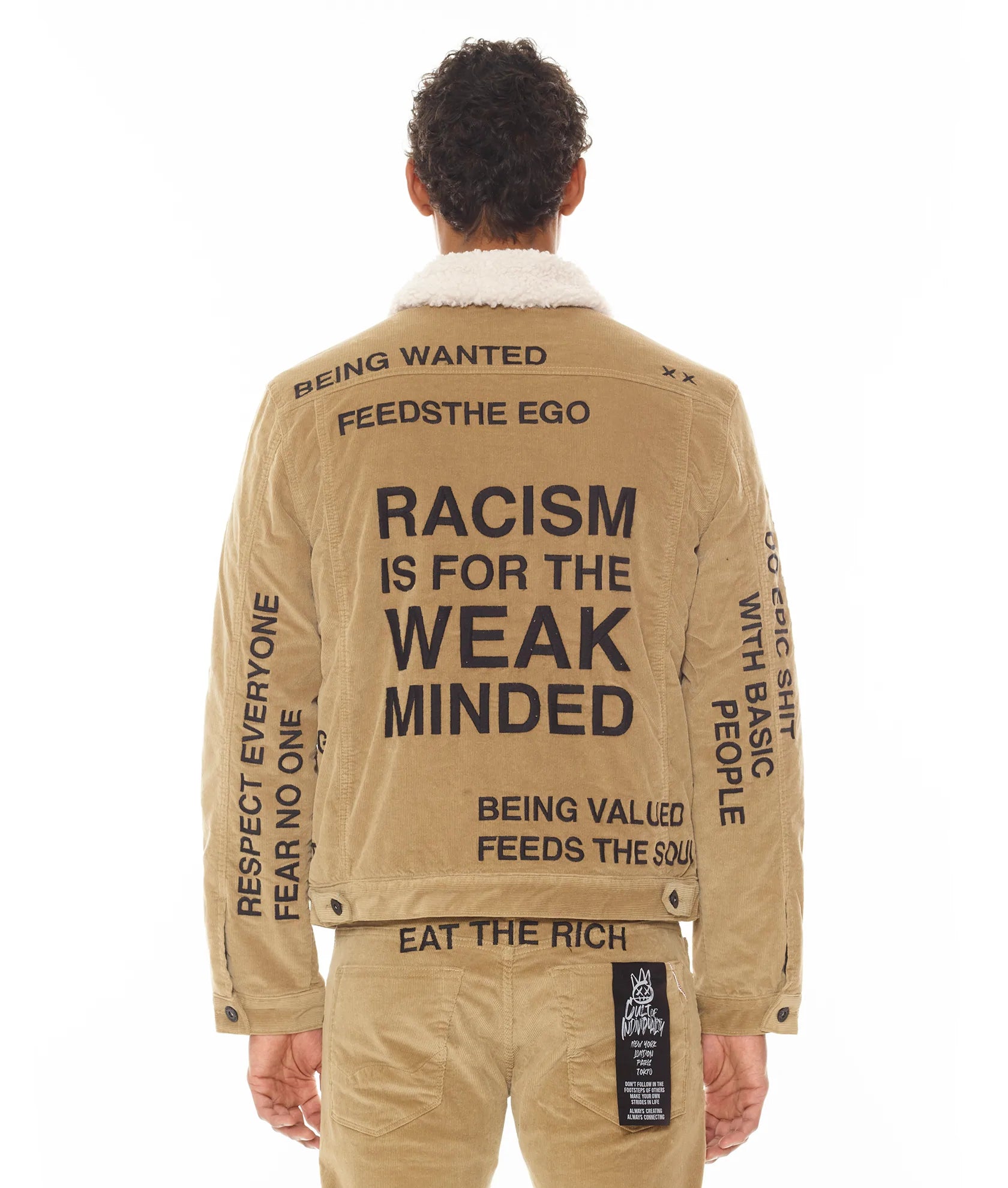 Cult of individuality (beige type denim jacket)
