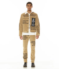 Cult of individuality (beige type denim jacket)