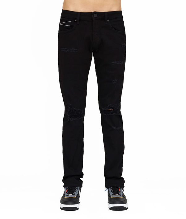 Cult of individuality (black ink rocker slim premium stretch jean)