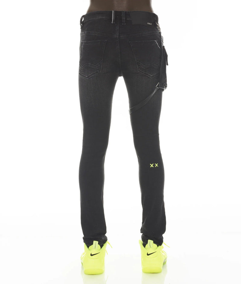 Cult of individuality (black "punk super skinny in gradient jean)