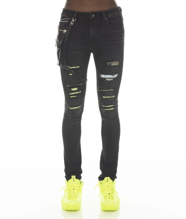 Cult of individuality (black "punk super skinny in gradient jean)