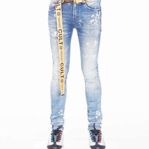 Cult of newest Individuality Punk Super Skinny Distressed jeans