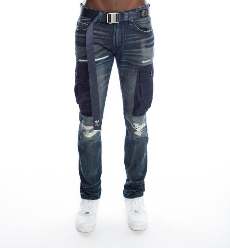 Cult of individuality (blue rocker cargo belt in SYNC jean)