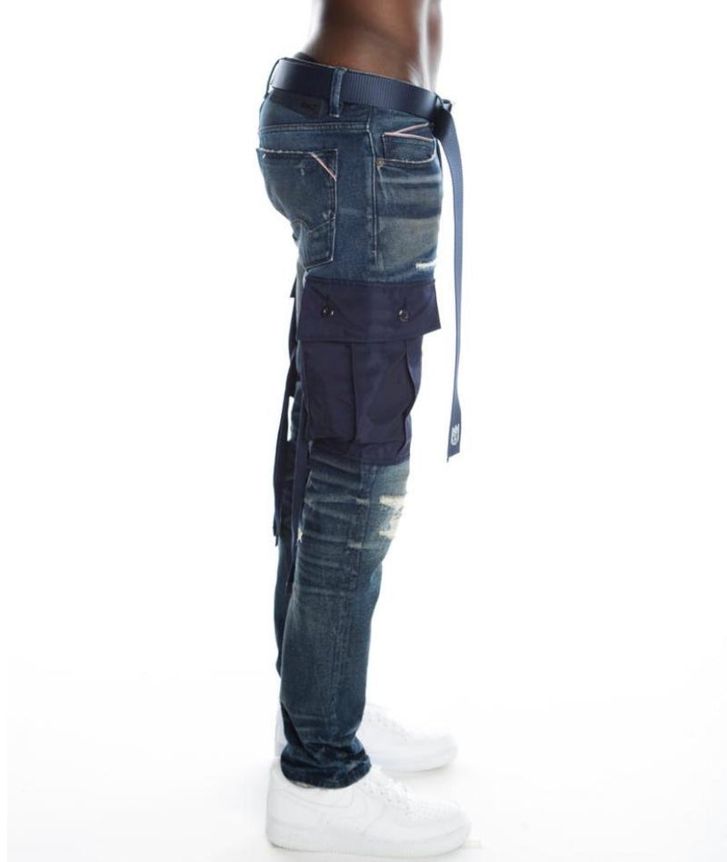 Cult of individuality (blue rocker cargo belt in SYNC jean)