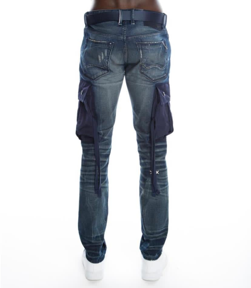 Cult of individuality (blue rocker cargo belt in SYNC jean)