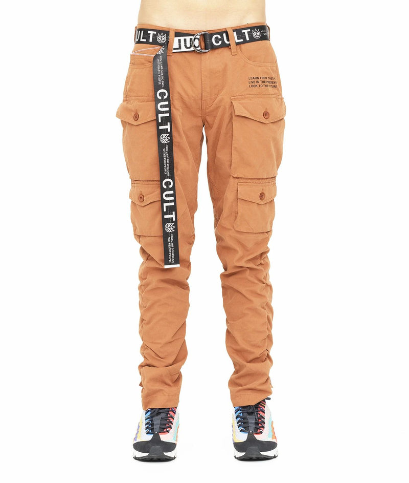 Cult of individuality (rust rocker cargo belt pant)