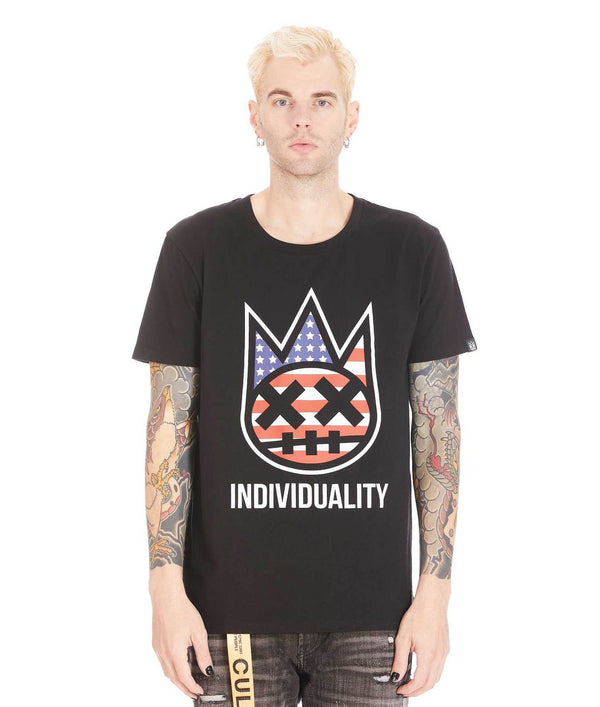 Cult of individuality (black teddy bear short sleeve t-shirt)