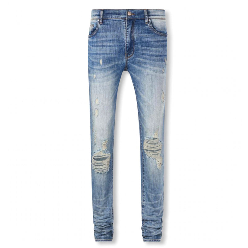 Dead than cool (grey blue thrasher cut jean)