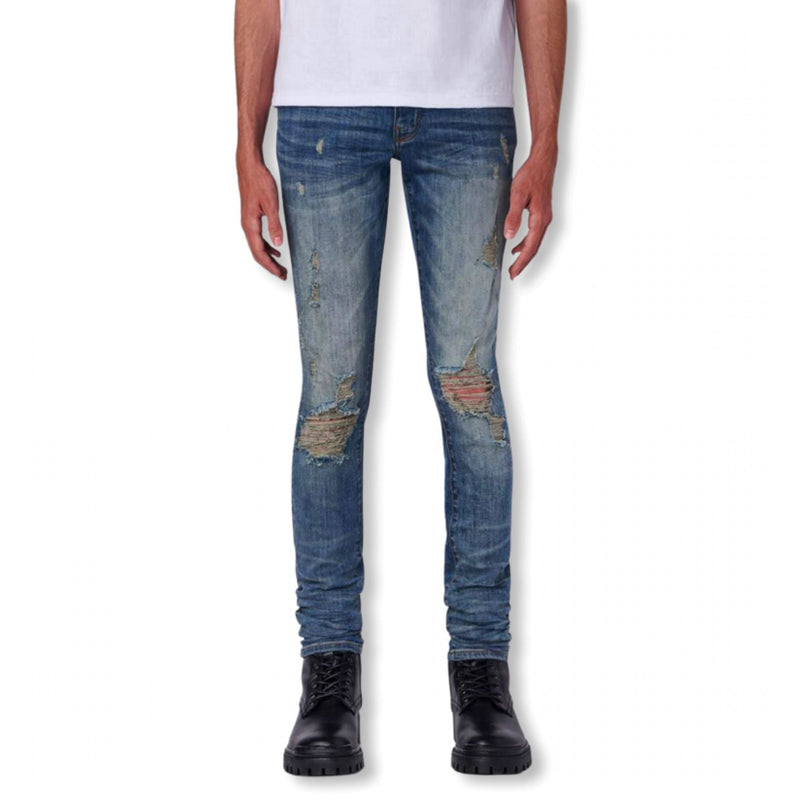 Dead than cool (grey blue thrasher cut jean)