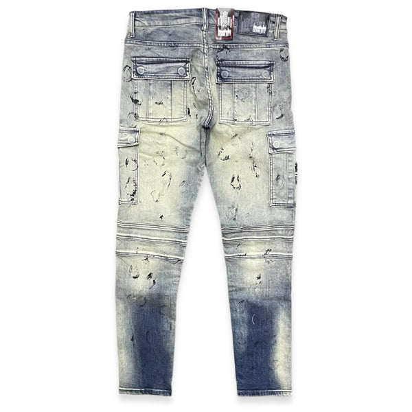 Denimicity (Men's Oil Dirty Wash Cargo Slim Jean -092)