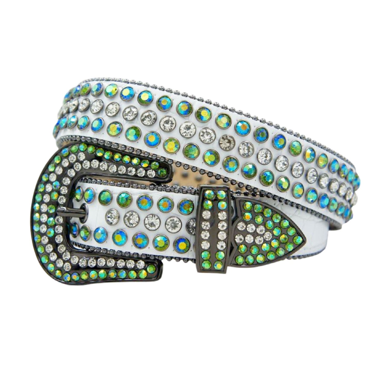 Dna premium Men's belt white /green