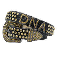 Dna premium Men's belt black/gold