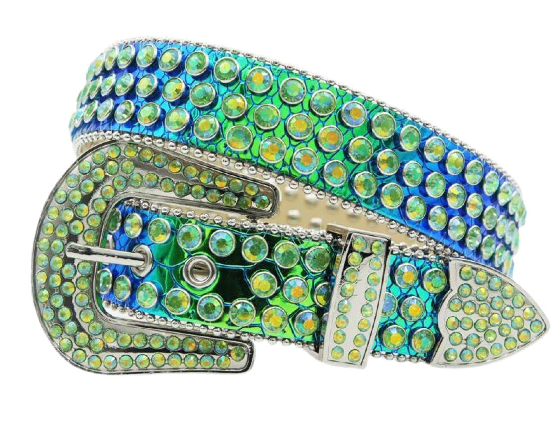 Dna premium Men's belt blue/green