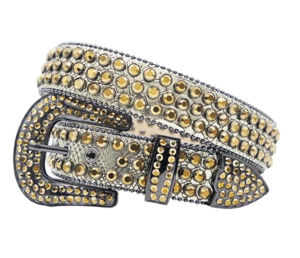 Dna premium Men's belt Grey/gold