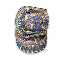 Dna premium Men's belt turquoises /purple