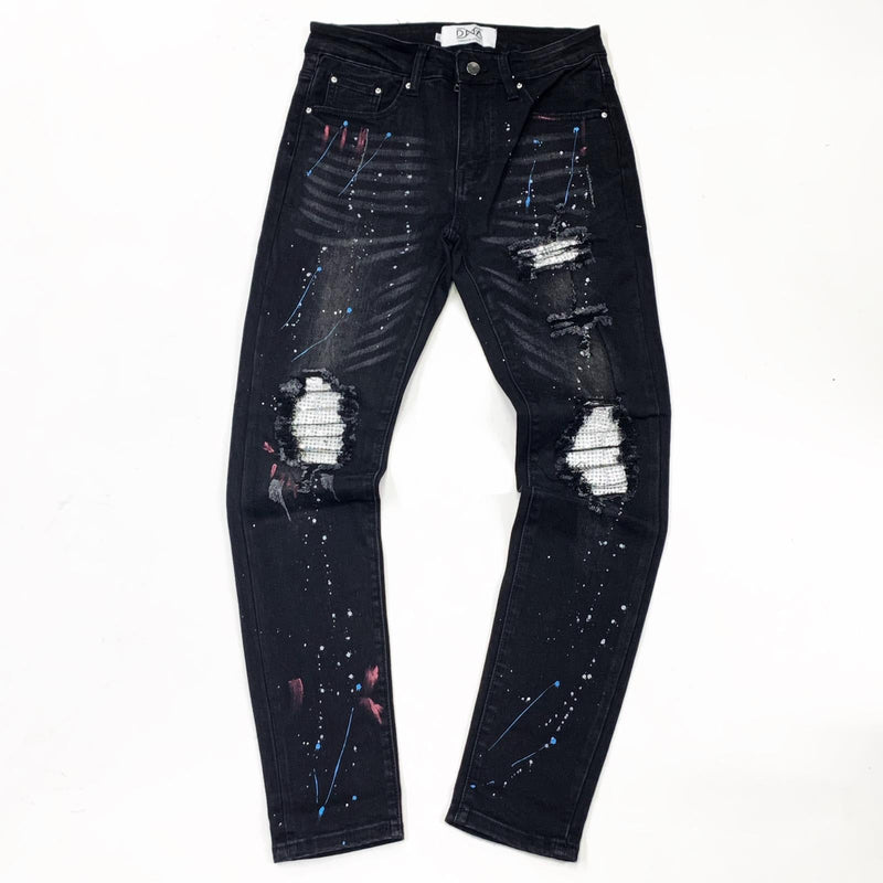 Dna premium (black/White wash jeans)